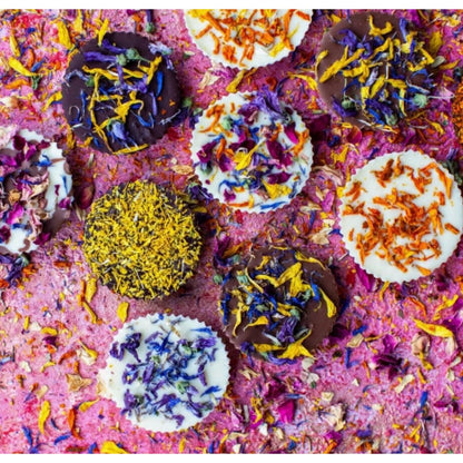 Edible flower petals -  'Blooming Trio Edibles' - dried natural - 10 gr.