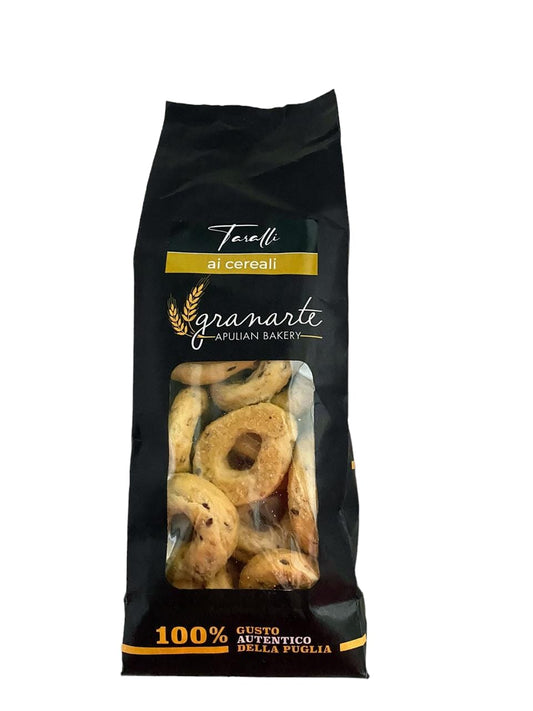 Granarte Rounded Breadsticks Taralli with cereals - 400 gr.