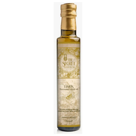 LEMON flavoured olive oil 250 ml - MADE WITH FRESH FRUIT - NO AROMAS