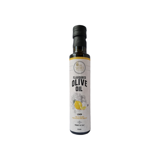 LEMON flavoured olive oil 250 ml - MADE WITH FRESH FRUIT - NO AROMAS