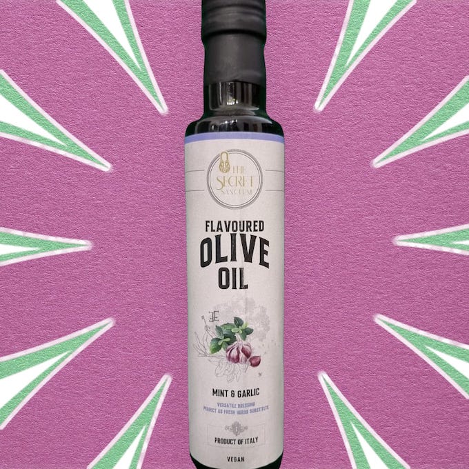 MINT AND GARLIC flavoured olive oil 250 ml - New label