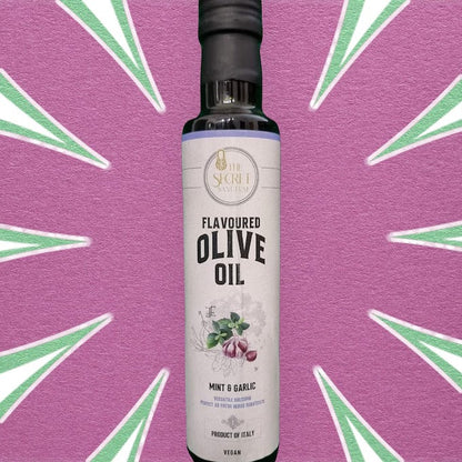 MINT AND GARLIC flavoured olive oil 250 ml - New label