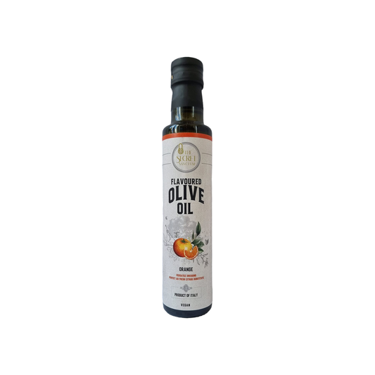 ORANGE flavoured olive oil 250 ml - MADE WITH FRESH FRUIT - NO AROMAS
